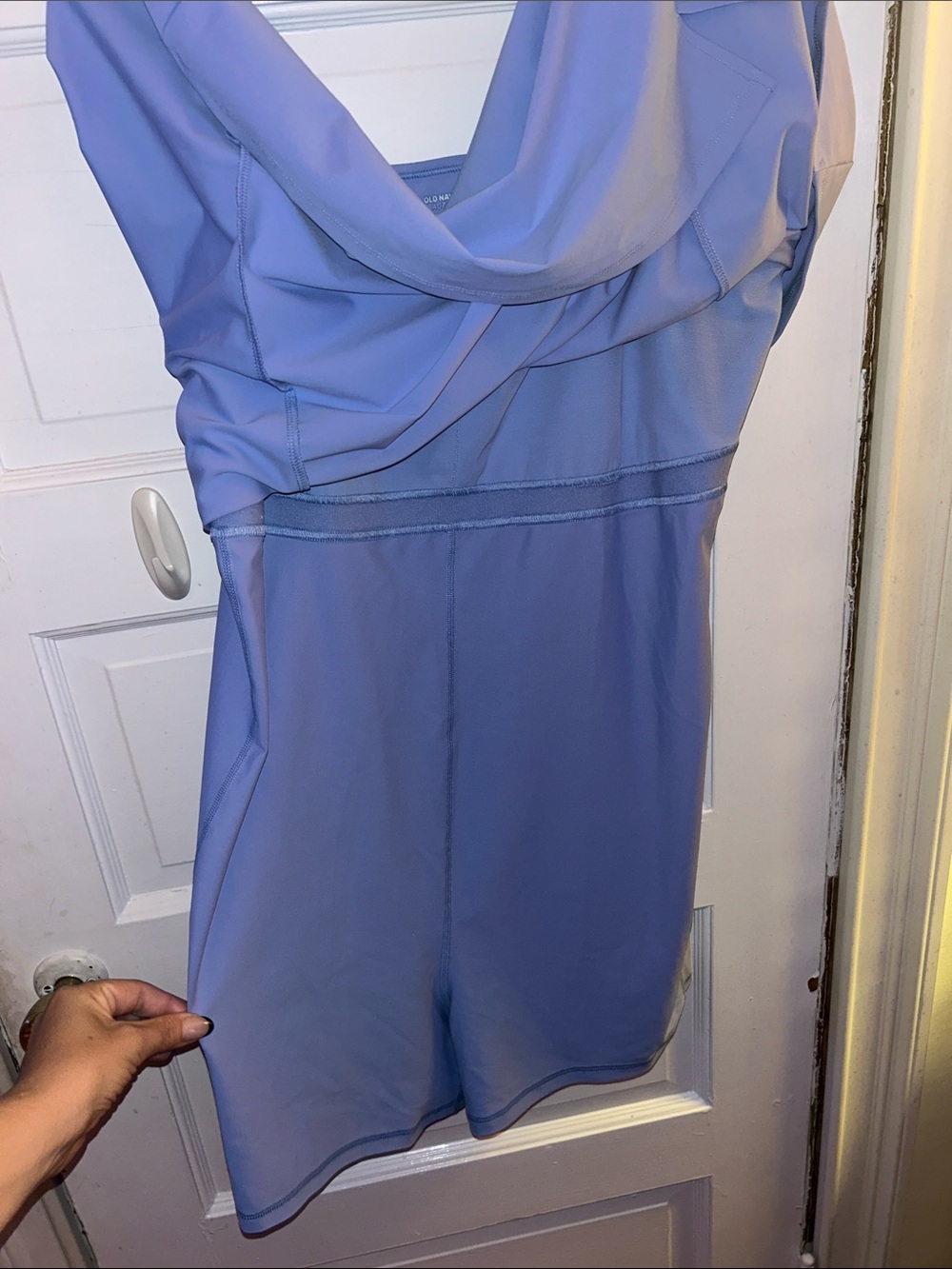 Sleeveless Fitness Powersoft blue Dress w/Shorts & Pocket - Picture 5 of 6